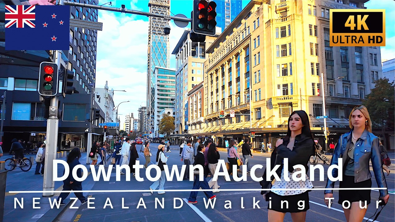 4K New Zealand Walk 🇳🇿 Auckland CBD - Modern Streets & Street Life | May 2026