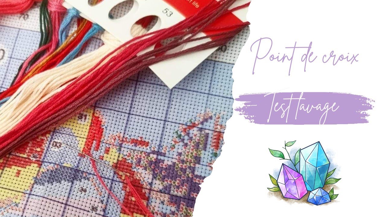 POINT DE CROIX/  Problème avec les toiles 16/18CT? ça va bien se passer!  
