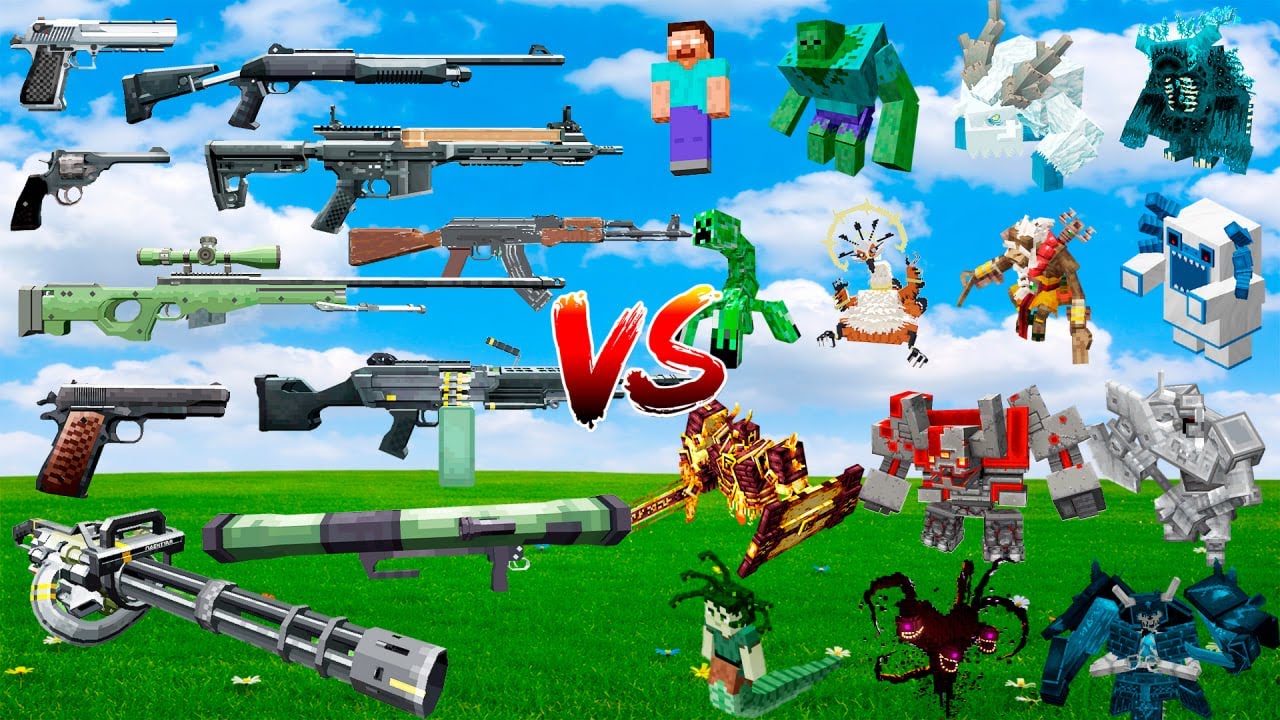 What TACZ Gun Can Defeat The Most New Strong Bosses in Minecraft?