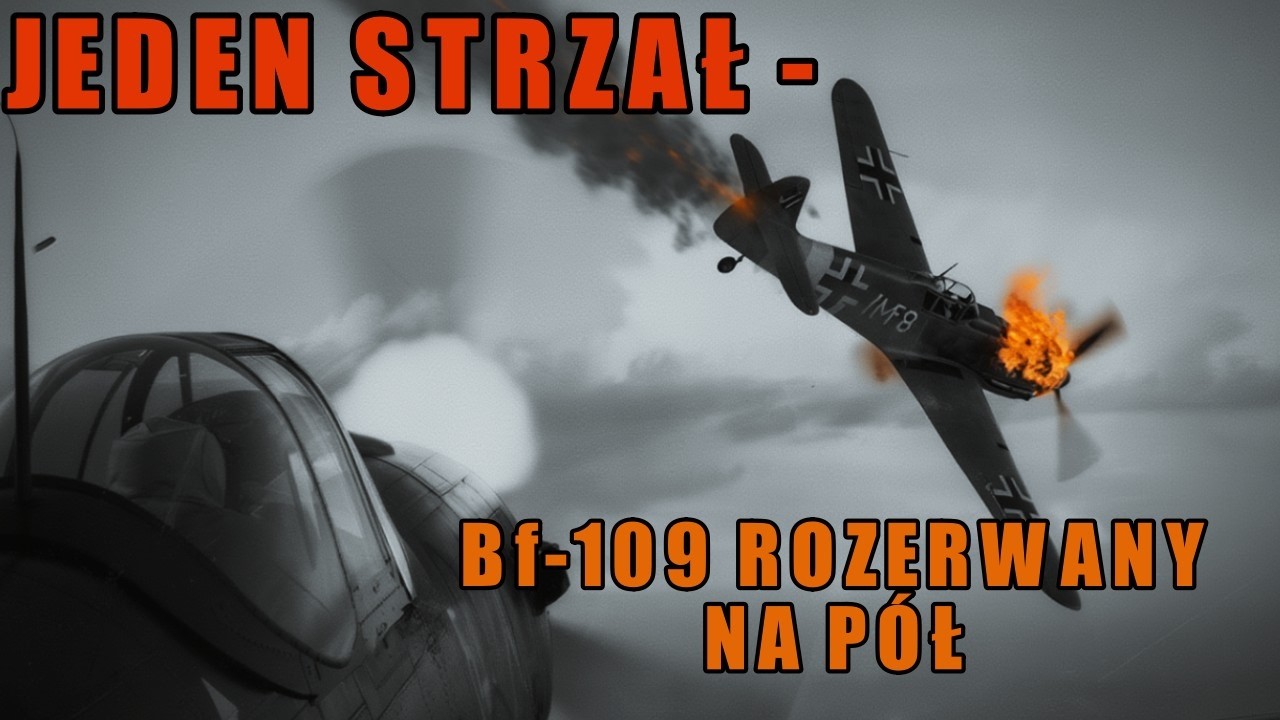JEDEN STRZAŁ 37mm — I MESSERSCHMITT ROZPADŁ SIĘ W POWIETRZU. Niemcy w PANICE