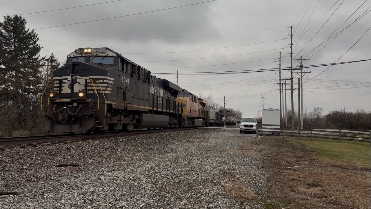 UP Power on NS 178 Near Springfield, OH