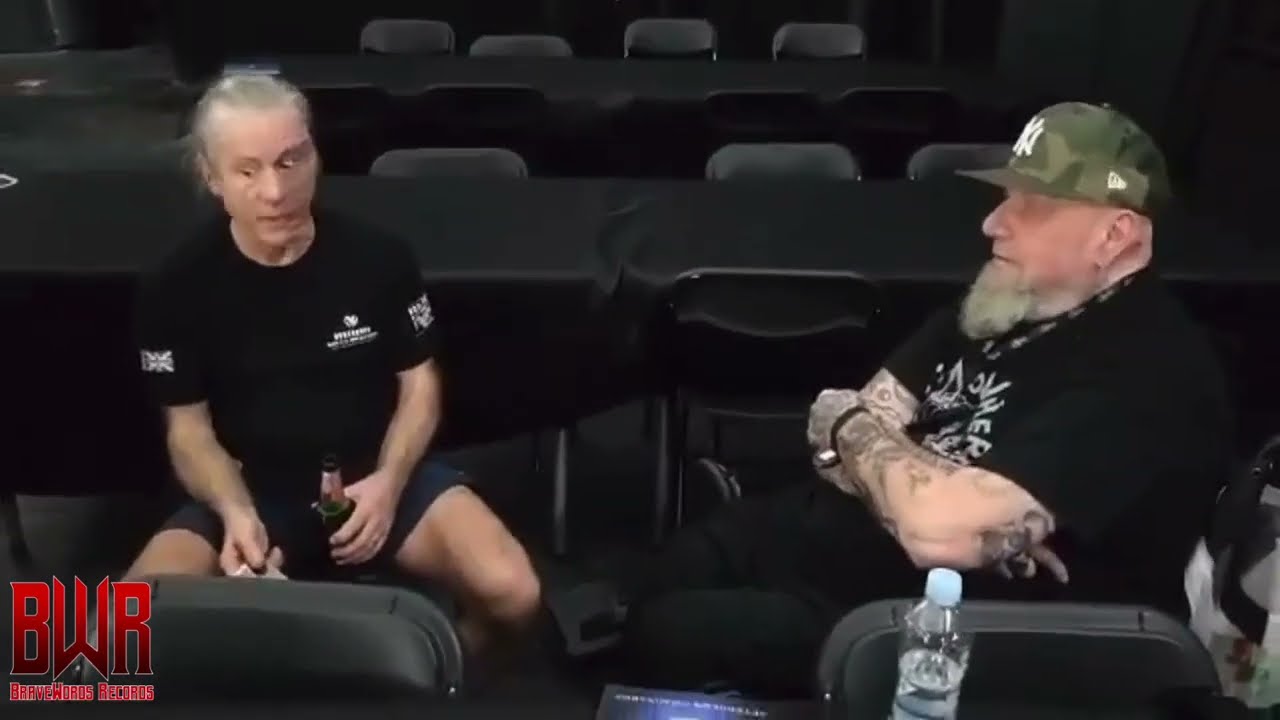Iron Maiden Lead Singers Meet for the First Time Paul Di'Anno Meets Bruce Dickinson