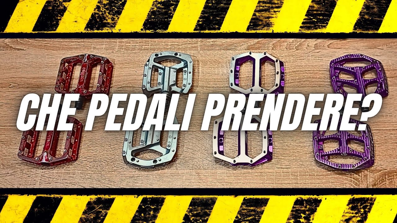 4 Pedali Flat X TUTTE LE TASCHE - Wellgo, Shimano GR500, Nukeproof Horizon Pro Sam Hill, Hope F20