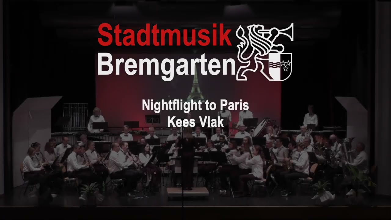 Night flight to Paris I Kees Vlak I Stadtmusik Bremgarten