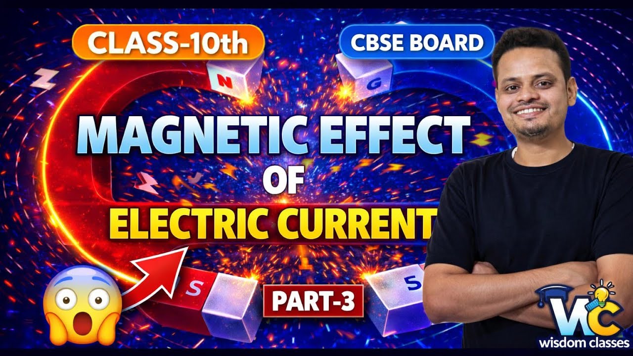 Class 10 Physics Part 3 | Solenoid, Electromagnet & Fleming’s Rule 🔥