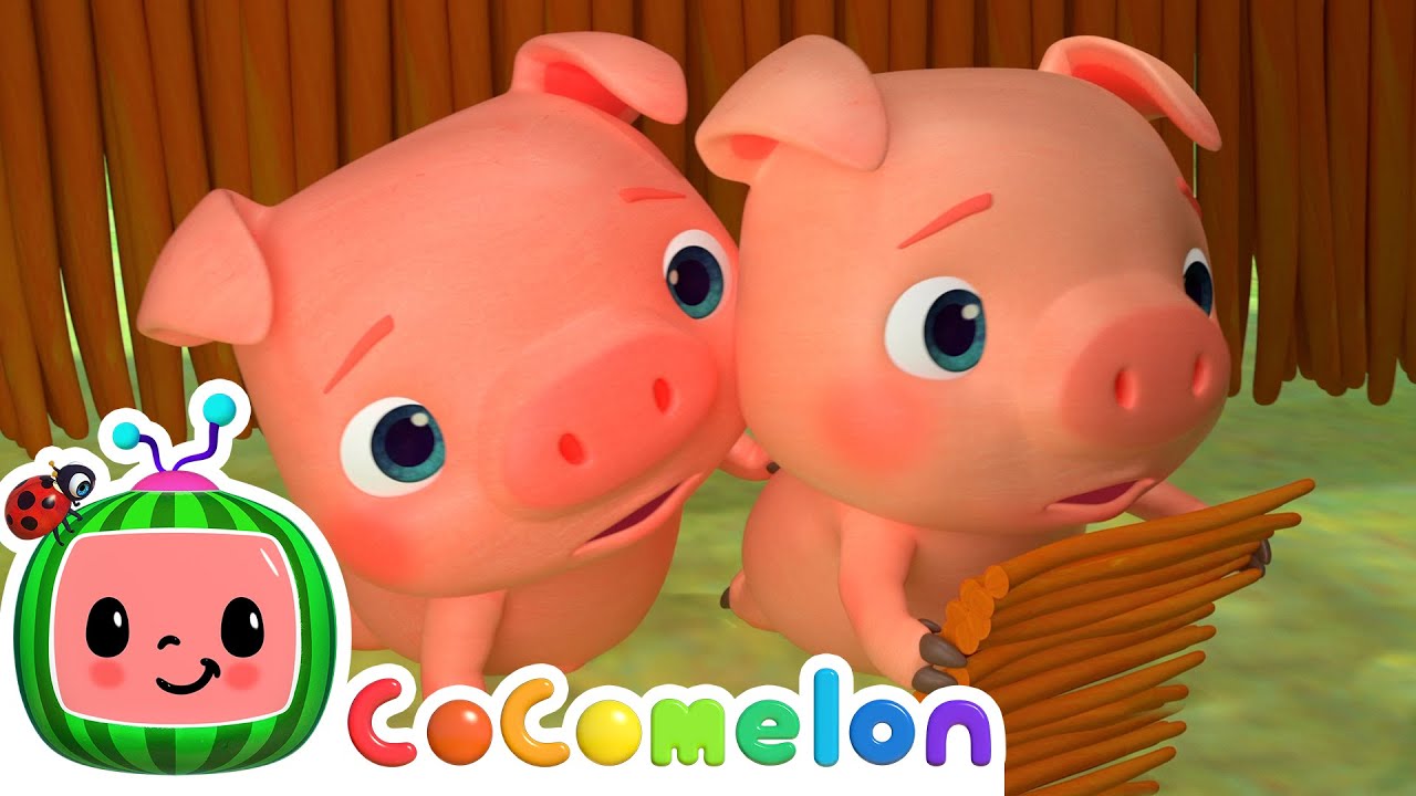 Three Little Pigs! | CoComelon Animal Time | Animals for Kids