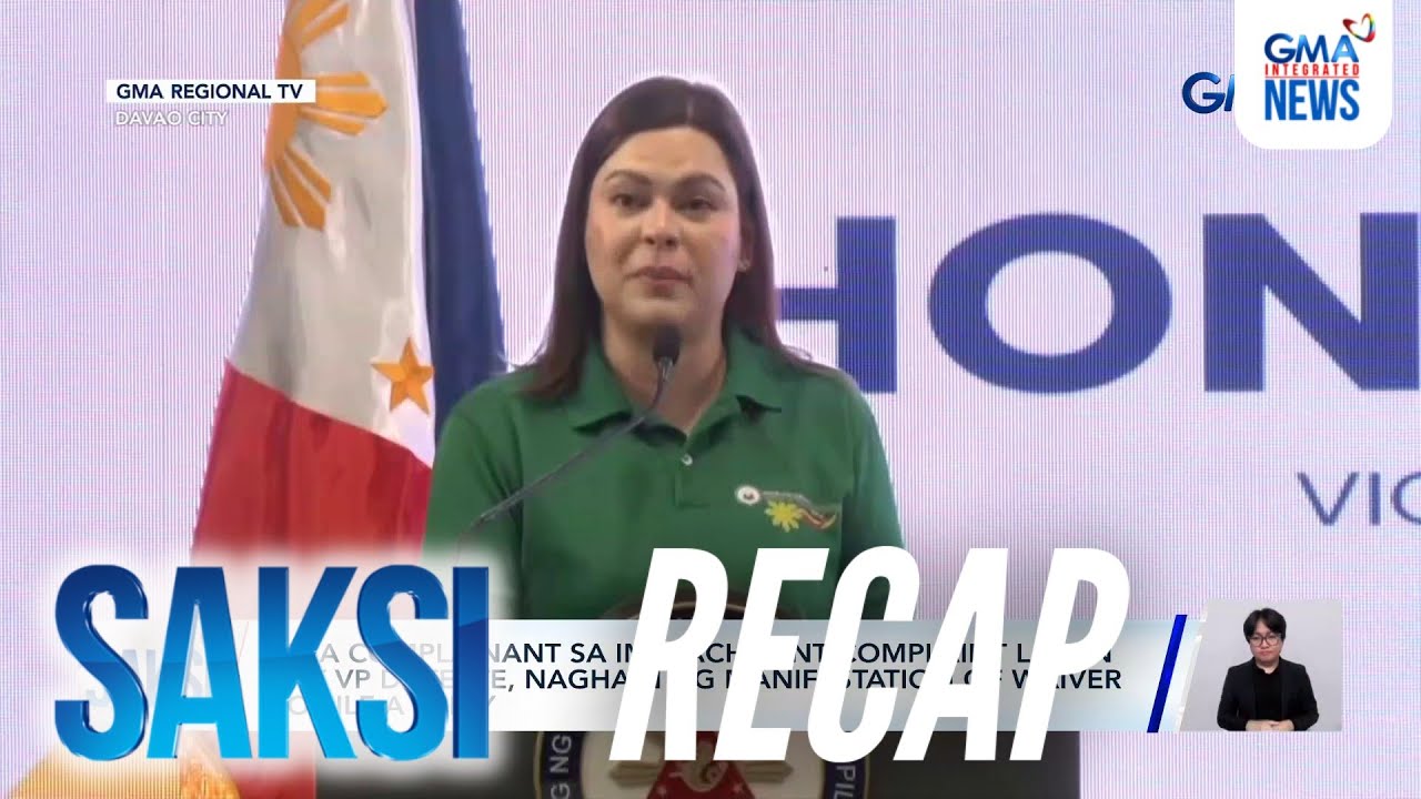 Saksi: (Part 2) Impeachment complaint laban kay VP Duterte; Laman ng joint affidavit... | Saksi