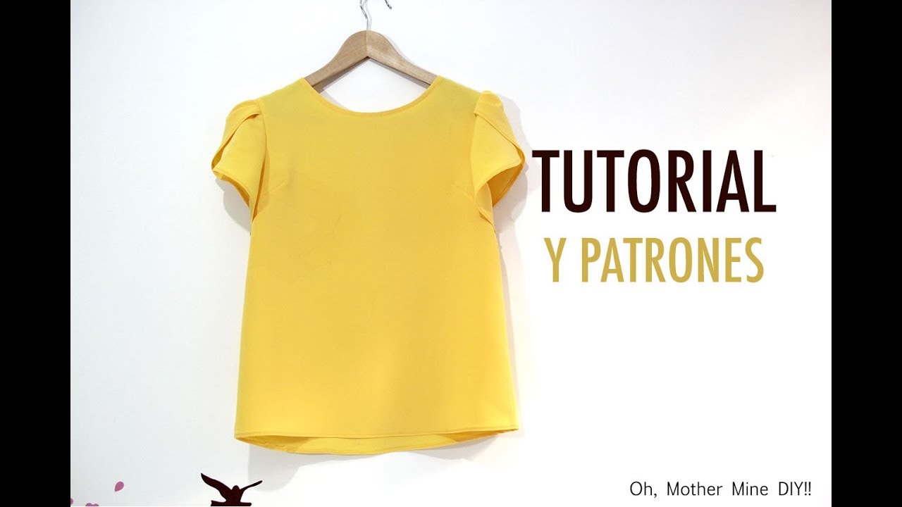 DIY Costura Blusa manga amapola para mujer (patrones gratis)