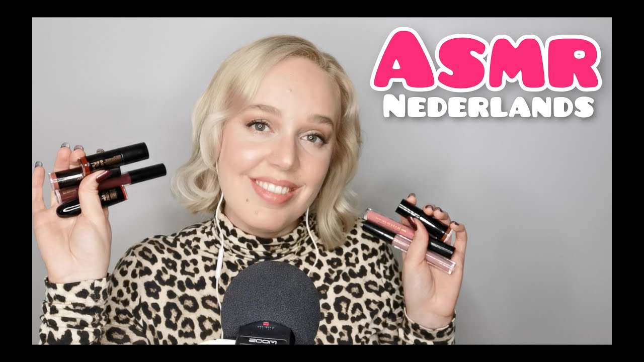 ASMR Nederlands | Geluidjes maken met lippenstift, lipgloss, liquid lipstick | Dichtbij Fluisteren