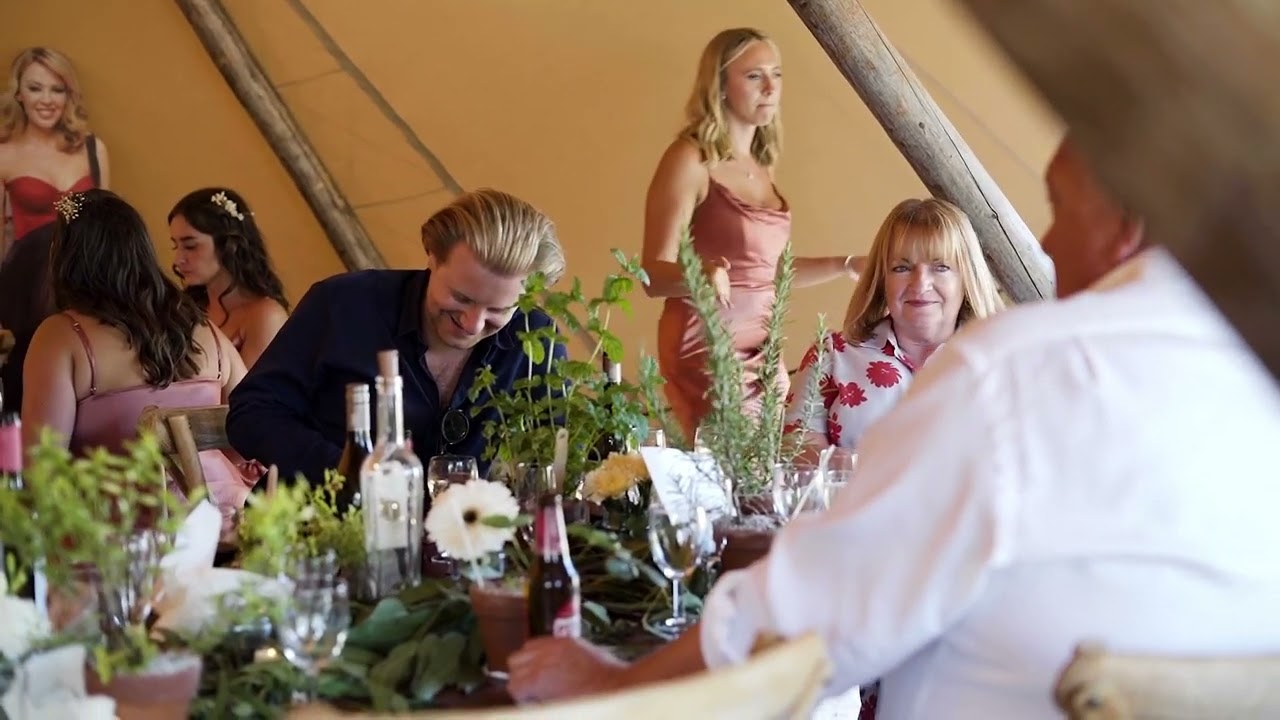 Tipi wedding with Events Under Canvas