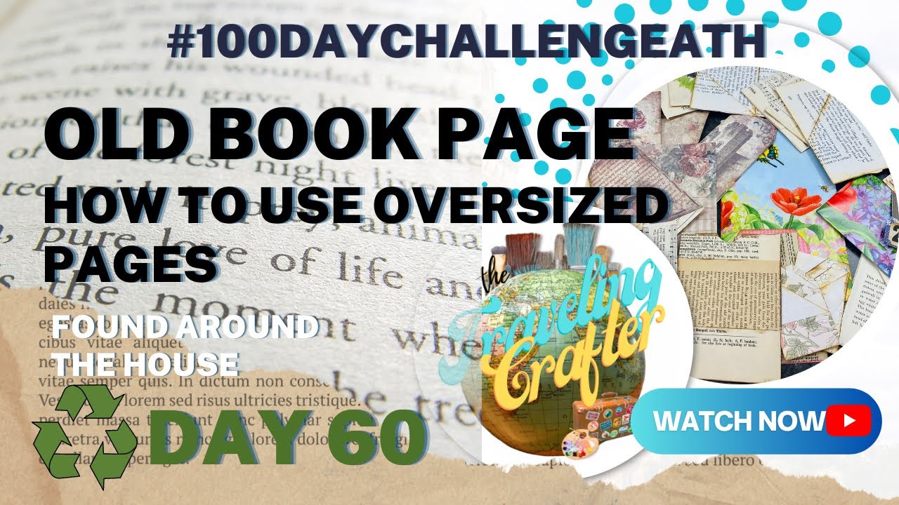 20 Ways to Use Oversized/Extra-Large Book Pages In Junk Journals!