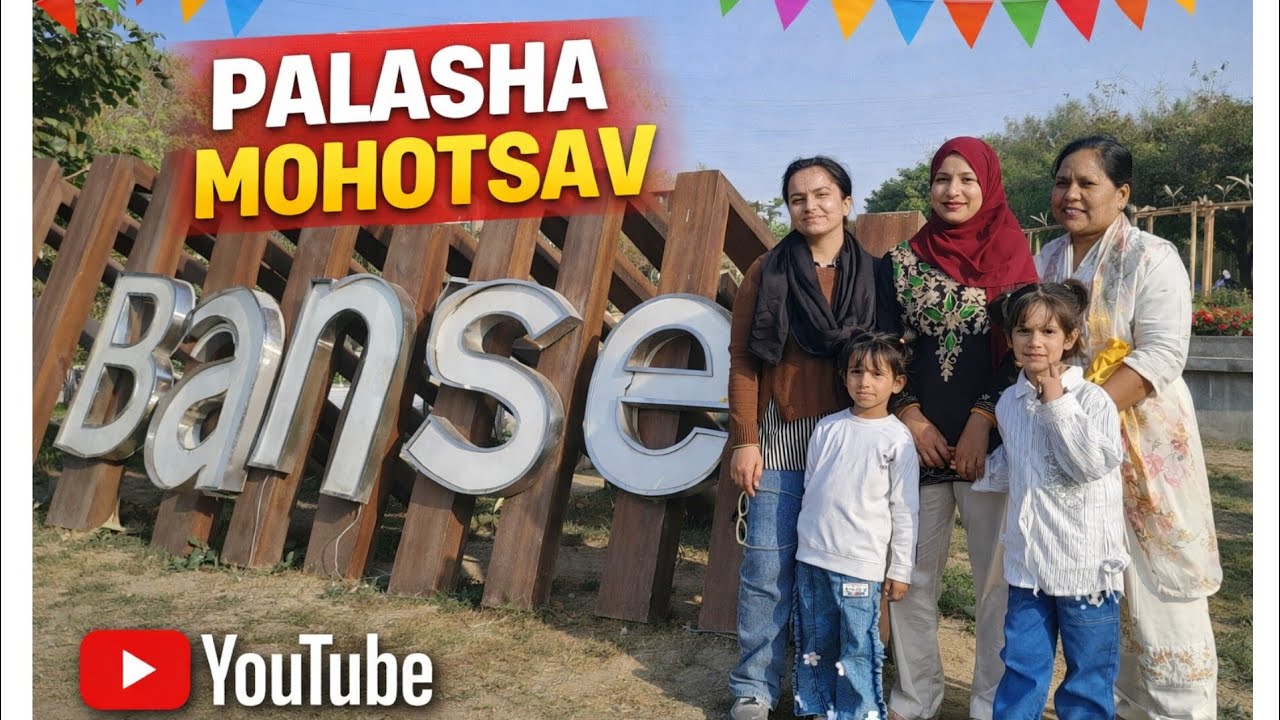🌿 Bansera Park Mein Phoolon Ki Bahaar or Palasha Mahotsav Special #shortvideo #vlog 