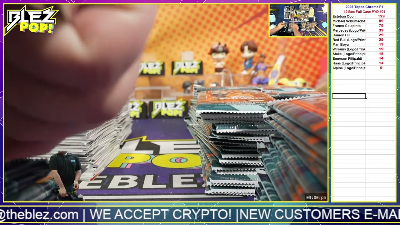 2025 Topps Chrome Formula 1 12 Box Full Case Break Pick Your Driver #01