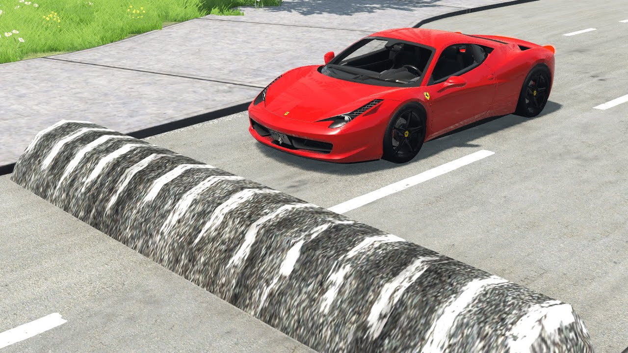 Cars vs Massive Speed Bumps #9 &ndash; BeamNG.Drive