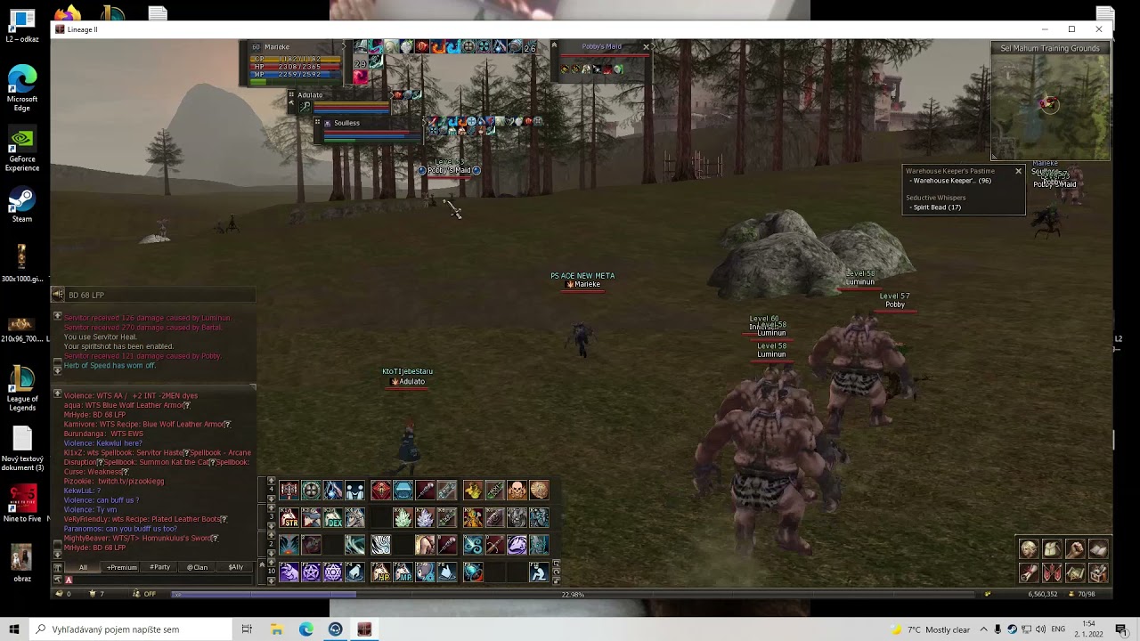 Lineage 2 reborn signature Franz and teon Phantom summoner aoe