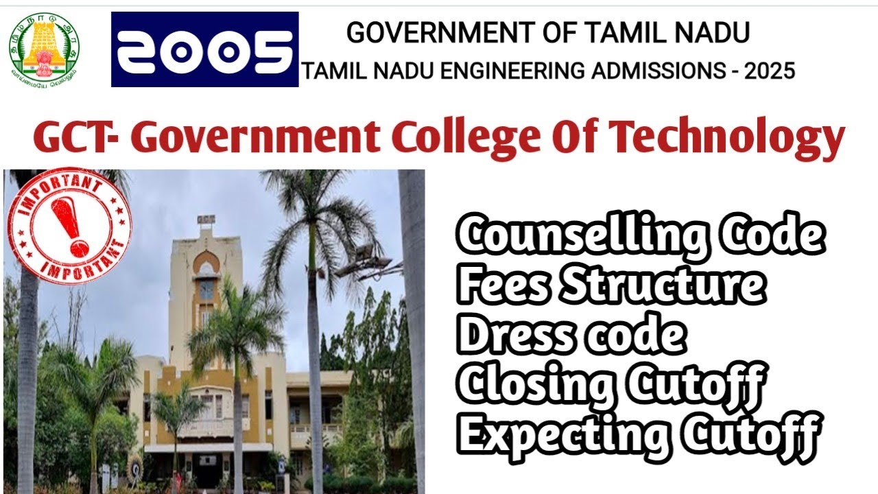 GCT coimbatore|Campus Tour|College Review|Fees structure|Cutoff prediction|Vincent Info|