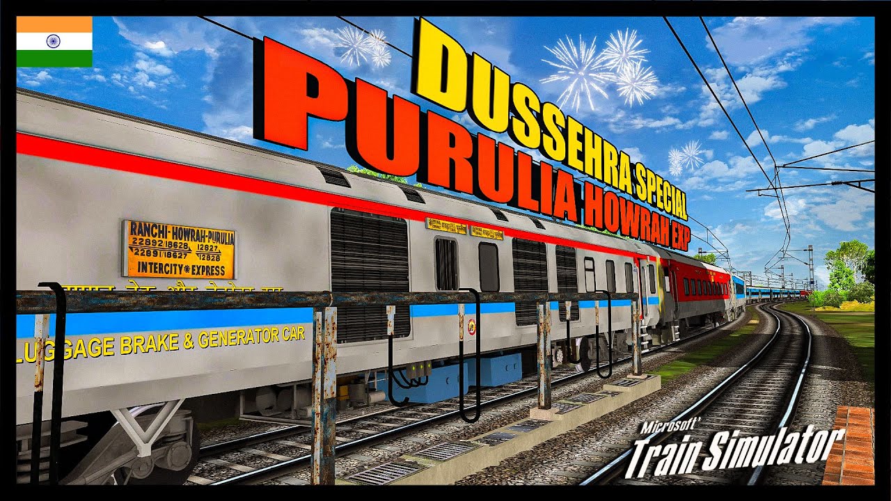 NEW SCENARY & SIGNAL UPDATE - THE EAST COAST RAILWAY | 12828 PURULIA - HOWRAH SF EXP | MSTS LIVE