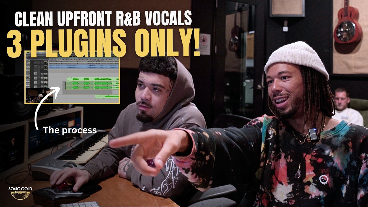 Get CLEAN upfront vocal with 3 Plugins or LESS from this recording process
