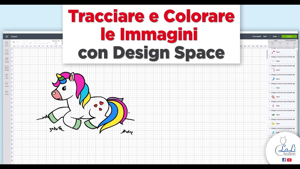 Tutorial tracciare e colorare le immagini con Design Space