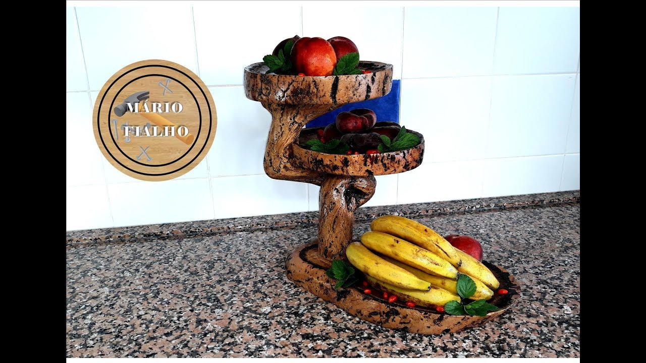 Fruit bowl made from cork oak