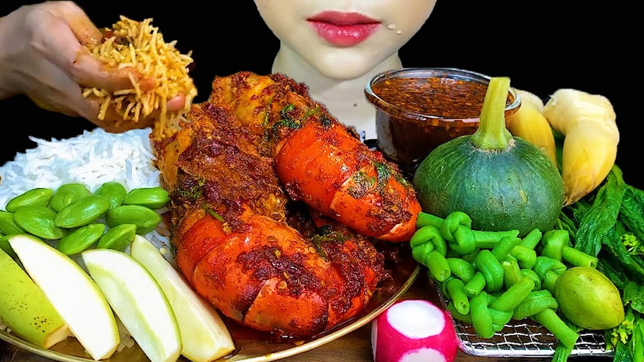 PRAWN CURRY||COOKING WITH CHICKEN EGGS & SPICY FISH PASTE