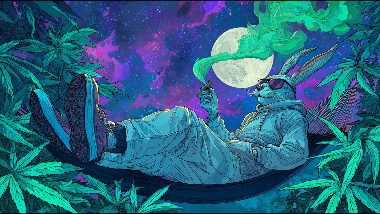 MIDNIGHT SMOKE CASINO & CITY LIGHT CANNABIS BLUES - Sad Emotional Stoner Music [Rabbit Chill]