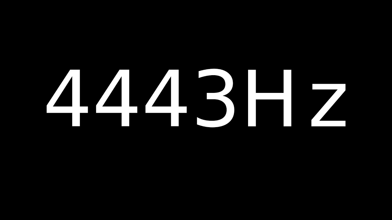Speaker Sound Test 4443Hz