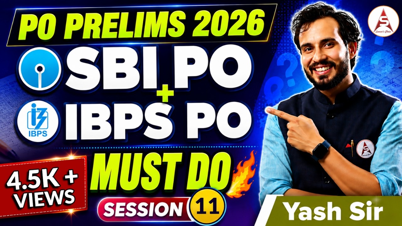 SBI PO SESSION 12 | Yash Sir | 30.10.2021 | 7:00am #SSA #banking #sbi #sbipo #ibpspo