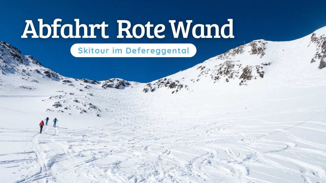 Skitour: Abfahrt von der Roten Wand im Defereggental in Osttirol