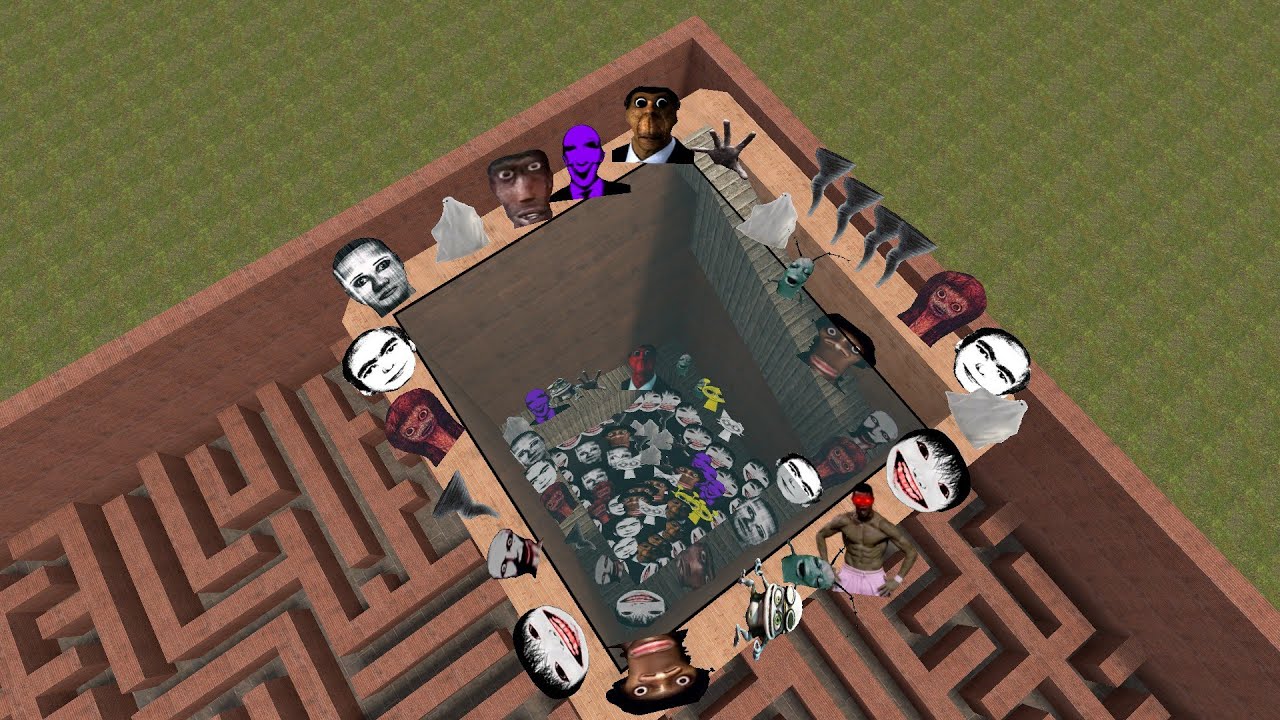 Welcome to Garrysmod Big Maze mod gameplay video Gmod #nextbot #hamimkhan-n3g
