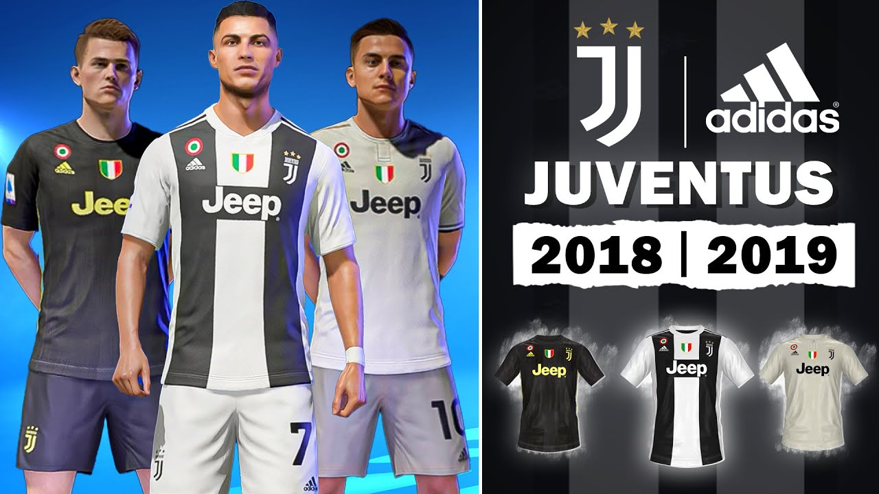 Juventus 2018/19 Kits ( FIFA 22 Kits Mods )