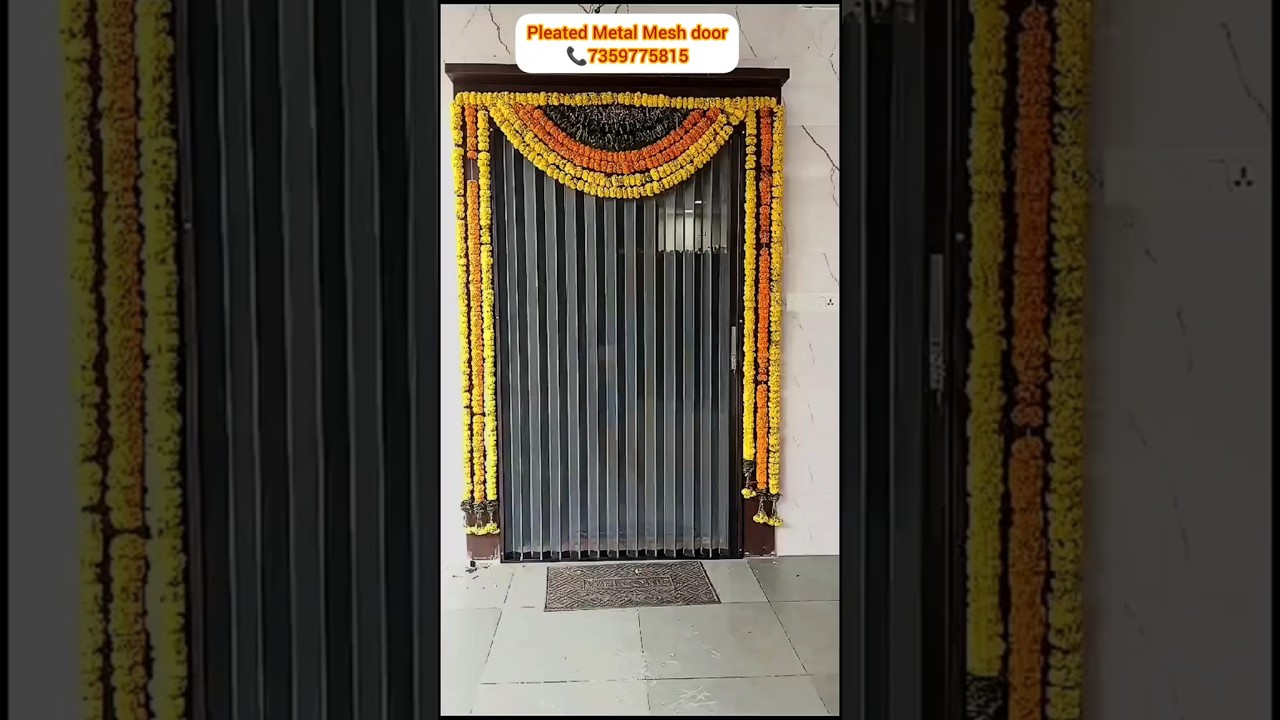 Metal Mesh folding sliding door Windows balconies 