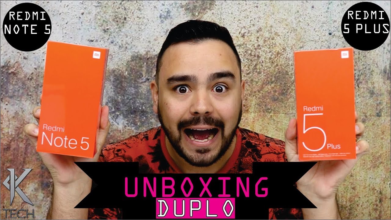 XIAOMI REDMI NOTE 5 OU XIAOMI REDMI 5 PLUS - QUAL O MELHOR? - UNBOXING PORTUGUÊS