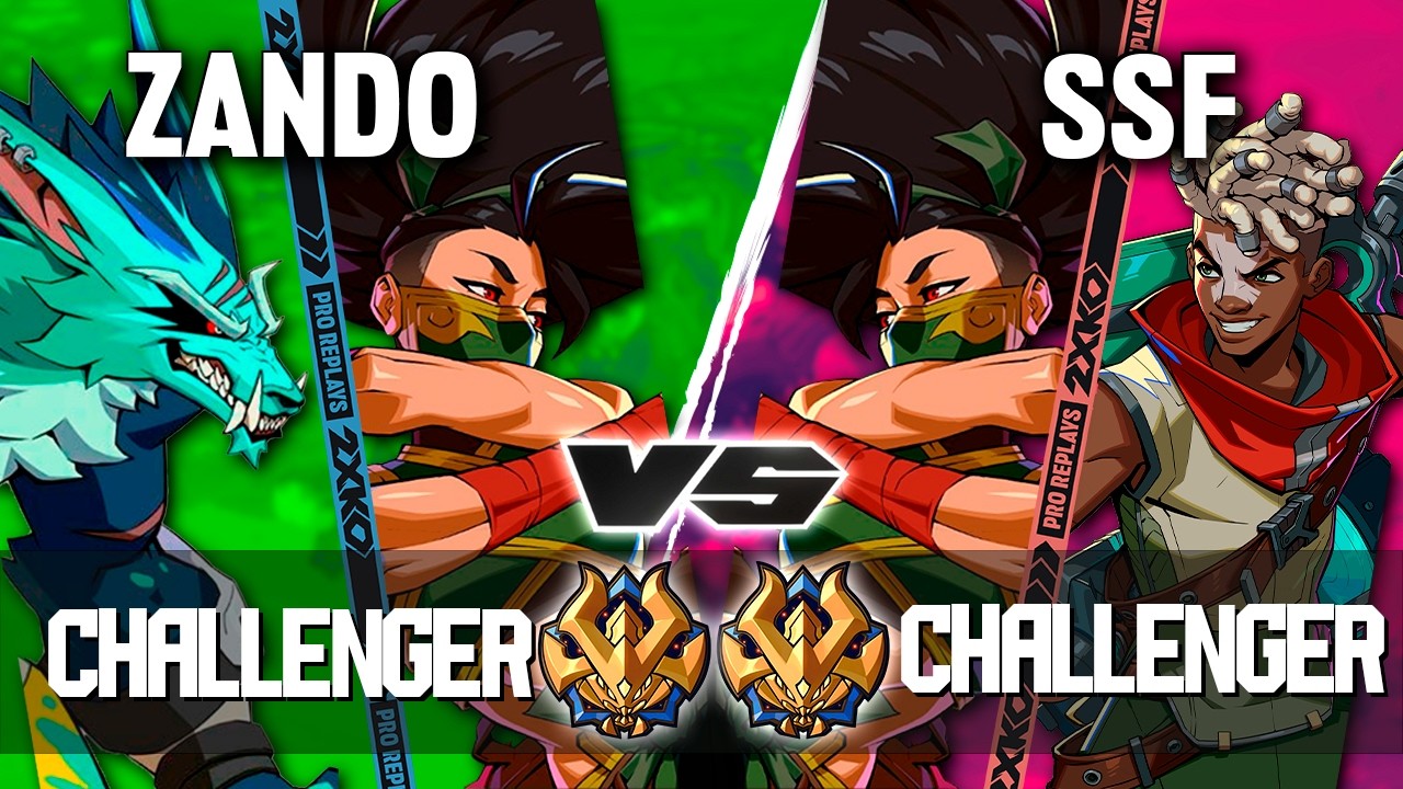 2XKO ▰ ZANDO (Akali-Warwick) vs SSF (Akali-Ekko) ▰ 2XKO Pro level replays