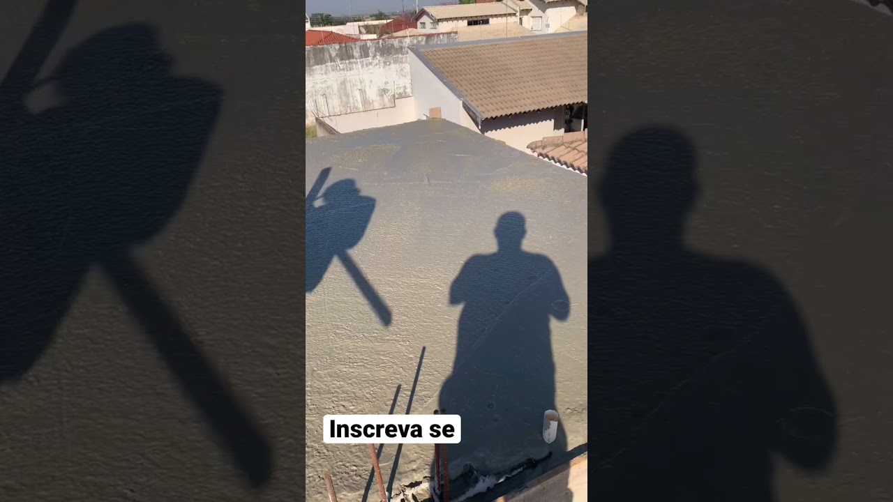Rodo para sarrafear o concreto da laje