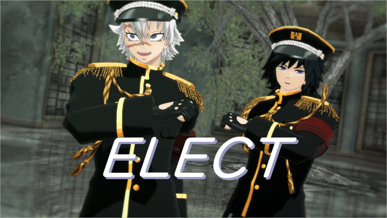 【鬼滅のMMD】風・水でELECT【不死川実弥・冨岡義勇】