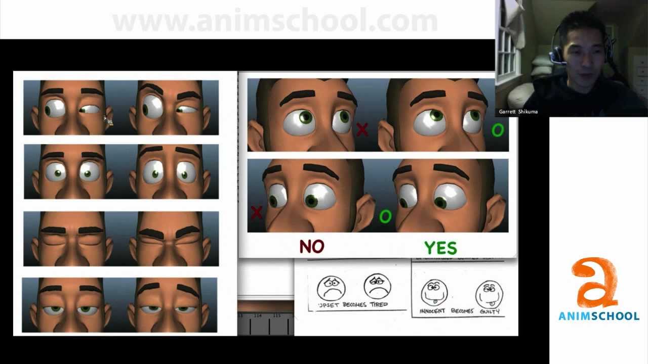 Animation School - Animschool: Character Eye Blink