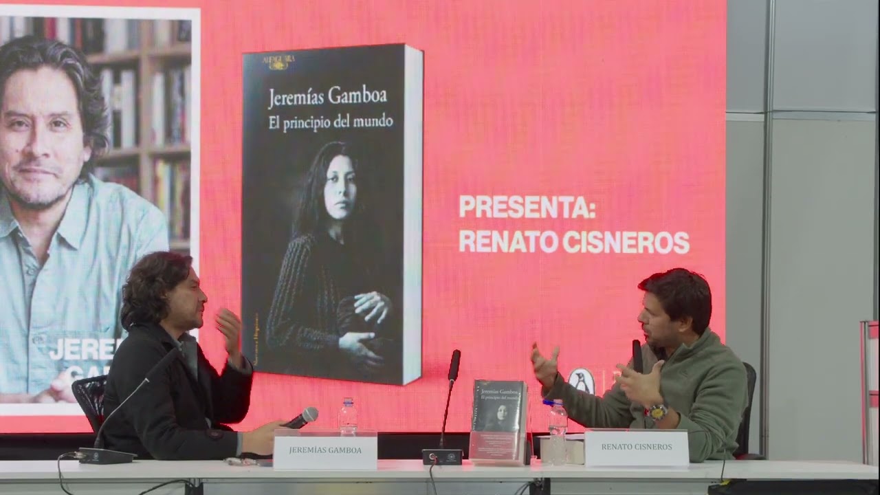 Presentación El principio del mundo de Jeremías Gamboa en la FIL 2025