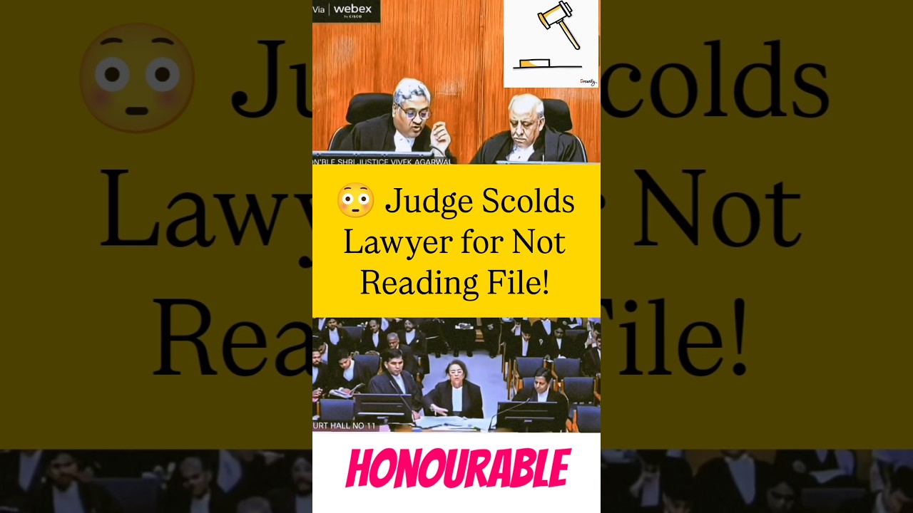 😳Judge Scolds Lawyer for Not Reading File! #shortsfeed #judge #shorts