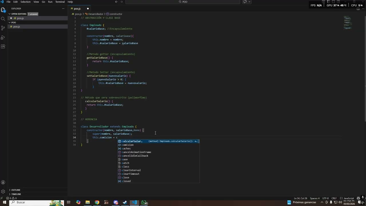 Video tutorial creando un programa en POO
