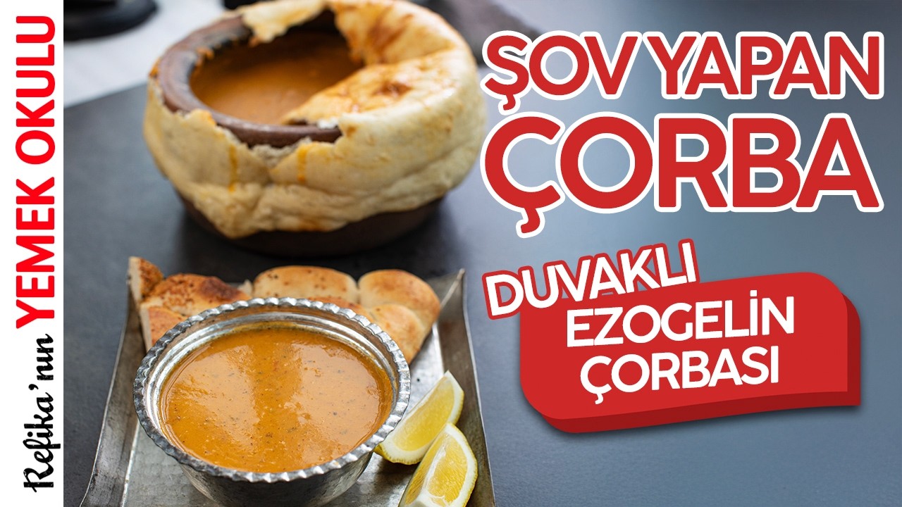 Duvaklı Ezogelin Çorbası Nasıl Yapılır? | İftara Nar Gibi Kızarmış Pidesiyle Ezogelin Çorbası Tarifi