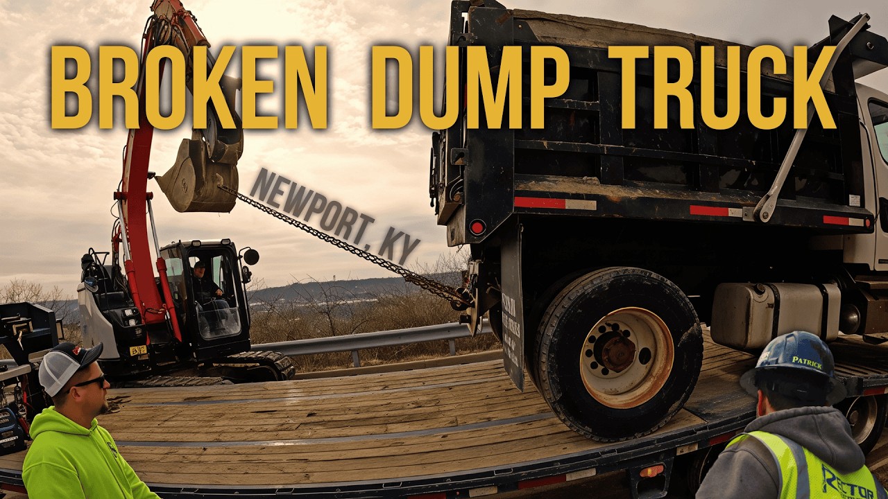 Lead Line Replacement — Then We Had to Move A Broken Dump Truck