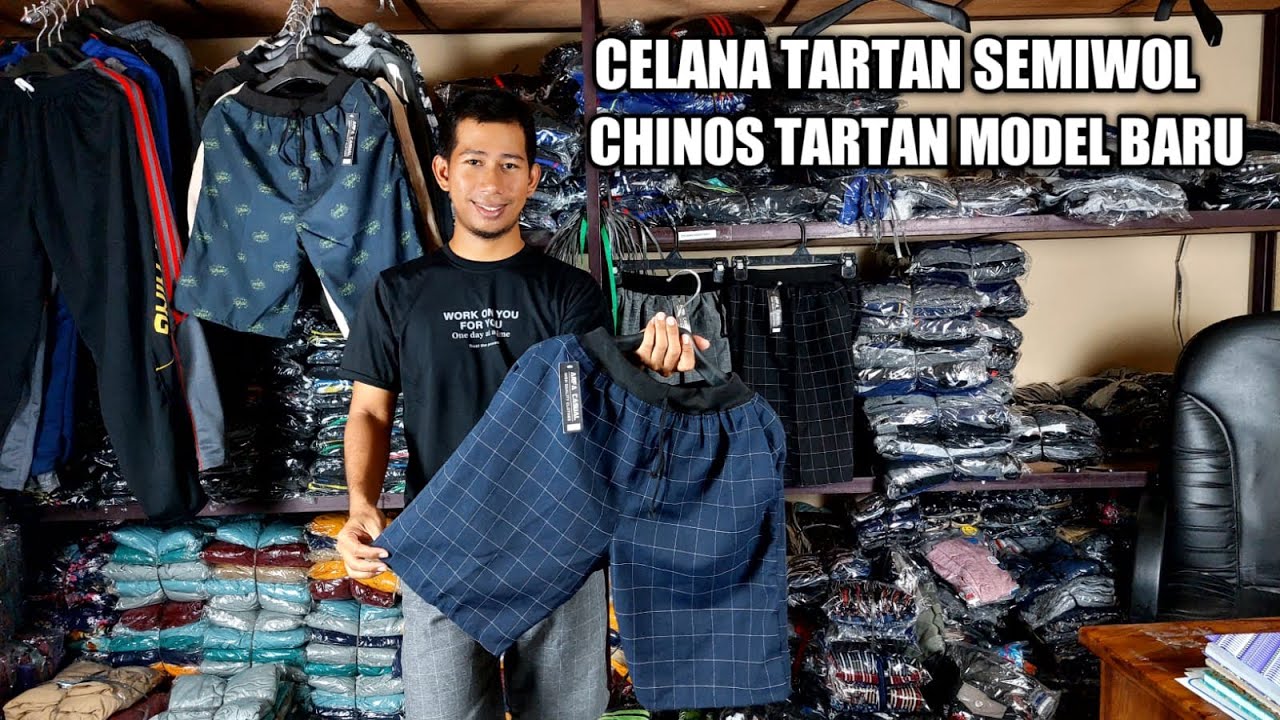 Model desain baru | Celana tartan pria | karet hitam | harga mulai 20ribu