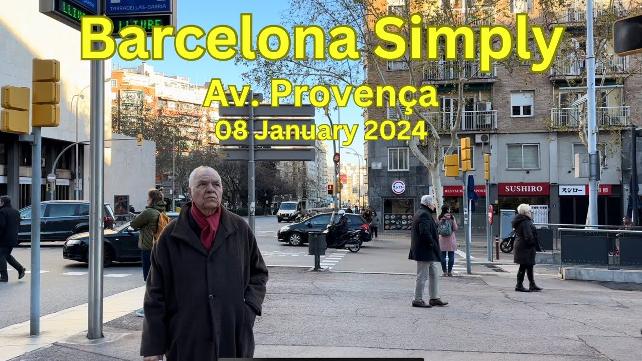 2024 Barcelona City Walking Tour in the stunning Provença streets 🛣️ | 08 January 2024
