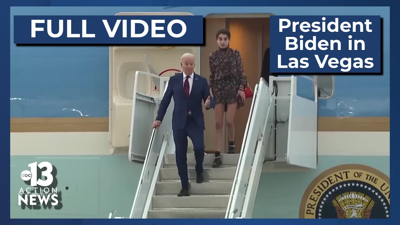 FULL VIDEO: President Joe Biden landing in Las Vegas to discuss prescription drug costs