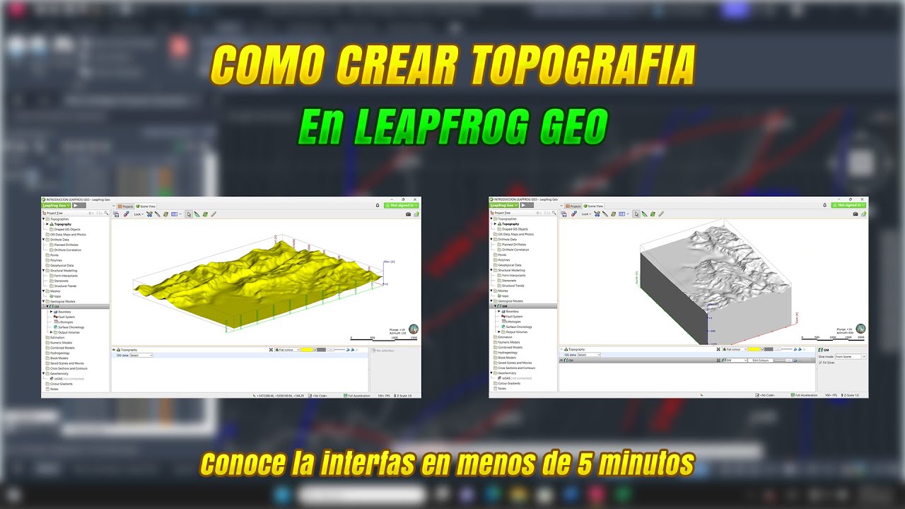Como crear TOPOGRAFIA en LEAPFROG GEO // Super Fácil