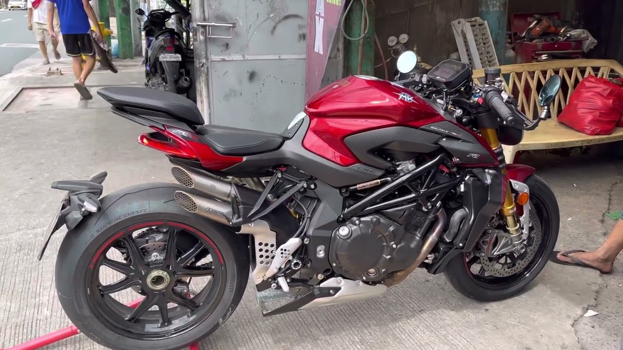 MV AGUSTA BRUTALE 1000RR 2022 SOUNDCHECK WITH ARROW EXHAUST SLIP ON WITHOUT CATALYTIC CONVERTER.