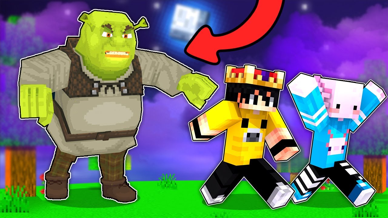 Minecraft'ta SHREK HERKESE SALDIRDI!