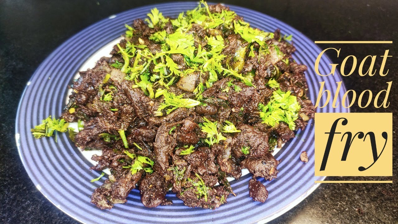 Goat Blood fry Recipe | Mutton Blood Fry | Aattu Ratha Poriyal | Ratha Poriyal