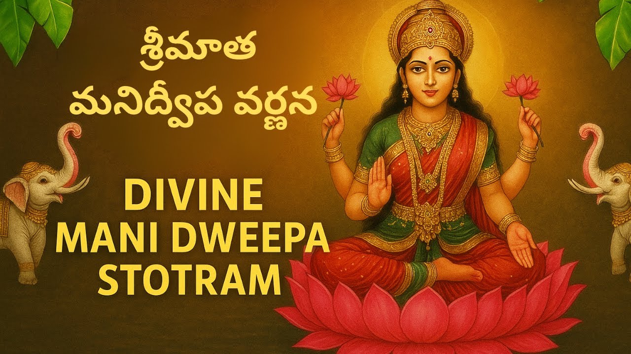 🌸 శ్రీమాత మనిద్వీప వర్ణన | Divine Mani Dweepa Stotram | Powerful Chanting for Peace & Prosperity 🌸